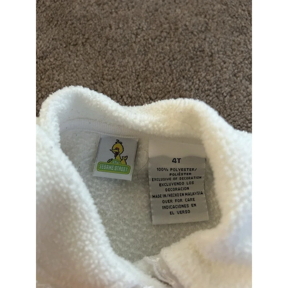 Vintage 80s/90s Sesame Street 2 Pc Fleece Outfit Size Toddler 4T
